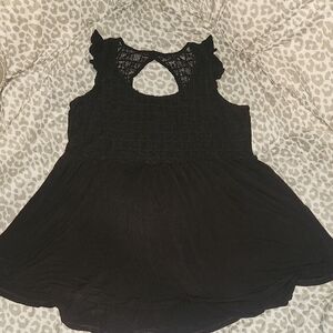 Torrid Black Super Soft Knit Baby Doll Tank Top